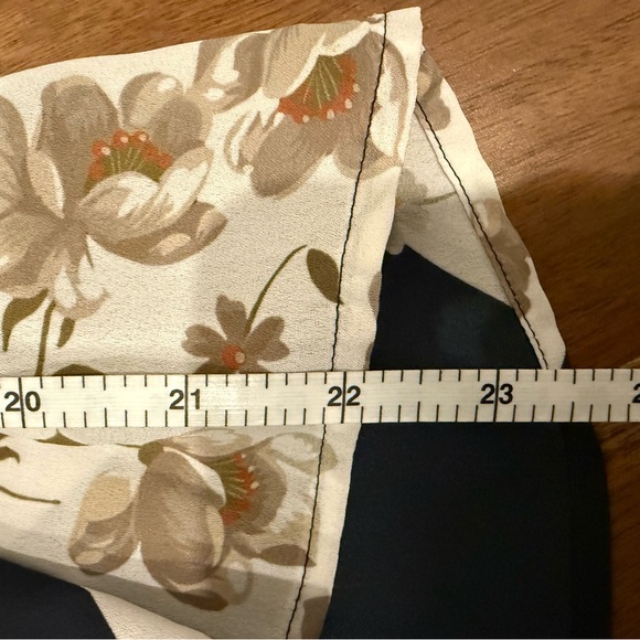 Ted Baker Navy and Cream Floral Blouse - Picture 6 of 7